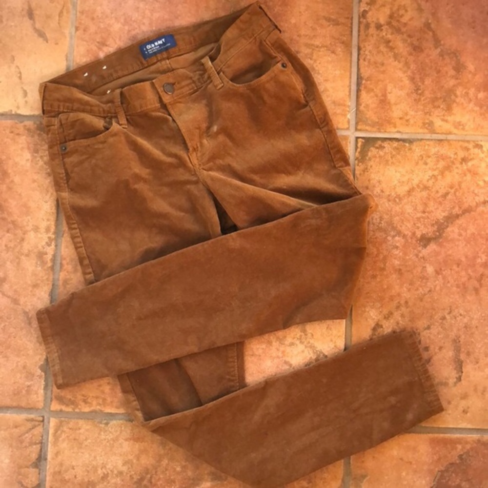 Burnt orange Old Navy corduroys